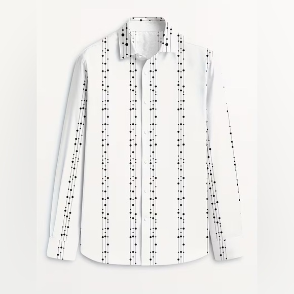 Men'S Formal Casual Shirt for Spring, Summer, And Autumn Size L - Picture 3 of 15